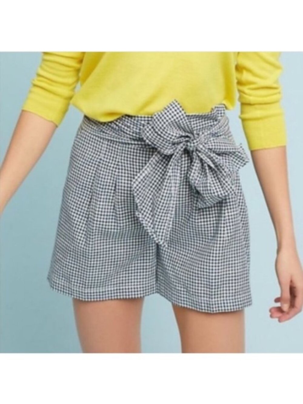 Anthropologie Gingham Shorts Plaid by Cartonnier Size 8
